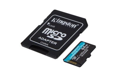 KINGSTON Memory Card MicroSD Canvas Go Plus SDCG3/64GB, Class 10, SD Adapter