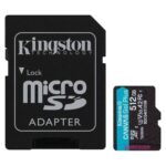 KINGSTON Memory Card SDCG4/512GB Canvas Go PLUS Class 10, UHS-I, U3, V30, A2