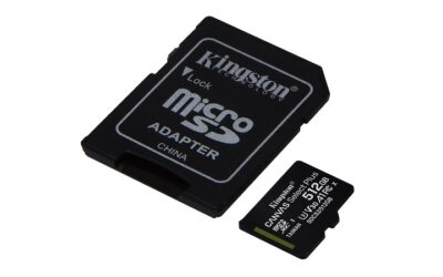 KINGSTON Memory Card MicroSD Canvas Select Plus SDCS2/512GB, Class 10, SD Adapter