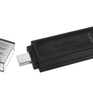 KINGSTON USB Stick Data Traveler DT70/64GB, USB 3.2 Type-C, Black