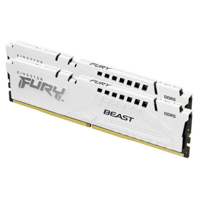 KINGSTON Memory KF552C36BWEK2-32 FURY Beast WHITE DDR5, 5200MT/s, 32GB KIT OF 2