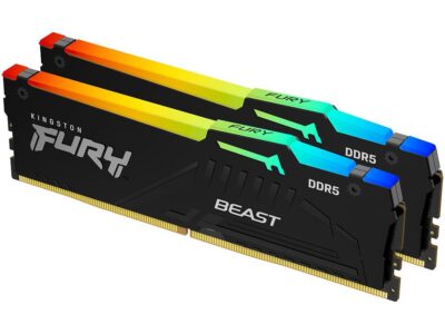 KINGSTON Memory  KF560C30BBAK2-32 FURY Beast Black RGB DDR5, 6000MT/s, 32GB KIT OF 2