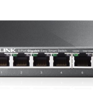 TP-LINK Switch TL-SG105E, 5 port Easy Smart, 10/100/1000 Mbps, Steel Case