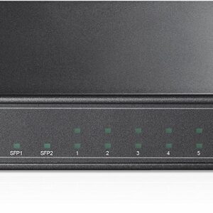 TP-LINK Switch TL-SG2210P, 8-Port Gigabit Smart PoE Switch with 2 SFP Slots