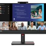 LENOVO Monitor ThinkVision T24v-30 23.8&apos;&apos; FHD IPS, Slim Bezel, HDMI, Display Port, VGA, Height adjustable, Webcam, Speakers, 3YearsW - Image 2