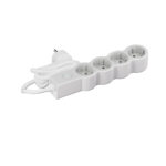 Legrand SurgeArrest 4 Outlets 1.5m Cable White/Grey