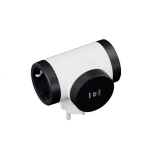 Legrand SurgeArrest 2 Outlets,USB C+C White/Grey