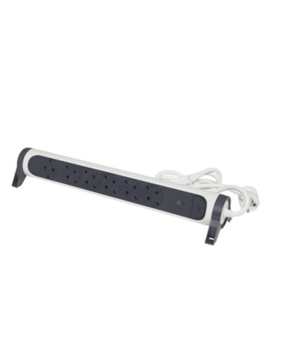 Legrand SurgeArrest 6 Outlets 1.5m Cable SPD Black/Grey Rotating