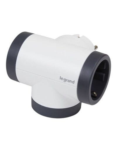 Legrand SurgeArrest 3 Outlets  Black/Grey Rotating