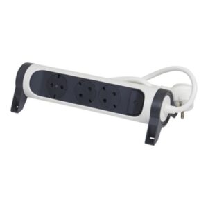 Legrand SurgeArrest 3 Outlets 3m Cable  White/Grey Rotating