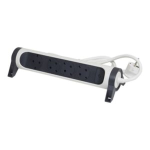 Legrand SurgeArrest 4 Outlets 3m Cable  White/Grey Rotating