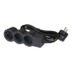 Legrand SurgeArrest 3 Outlets 1.5m Cable  Black/Grey - Image 2
