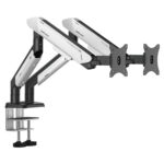 ANDA SEAT Monitor ARM / Stand A9-2S Black- White Dual, Weight Capacity (per Screen): 2-15kg - Image 2