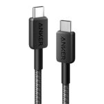 ANKER 322 USB-C to USB-C Cable 480MBps, 60W, 0.9m Black - Image 2