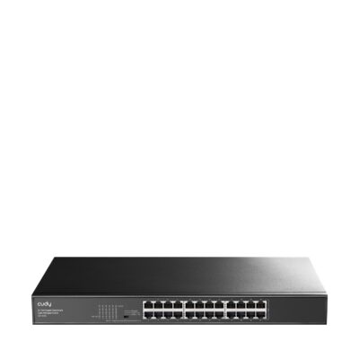 CUDY Switch GS1024E 24-Port Gigabit Rackmount Light Managed