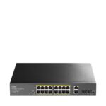 CUDY Switch GS1018PS2 16-GbE PoE with 2 Uplink GbE and 2 Uplink SFP - Image 2